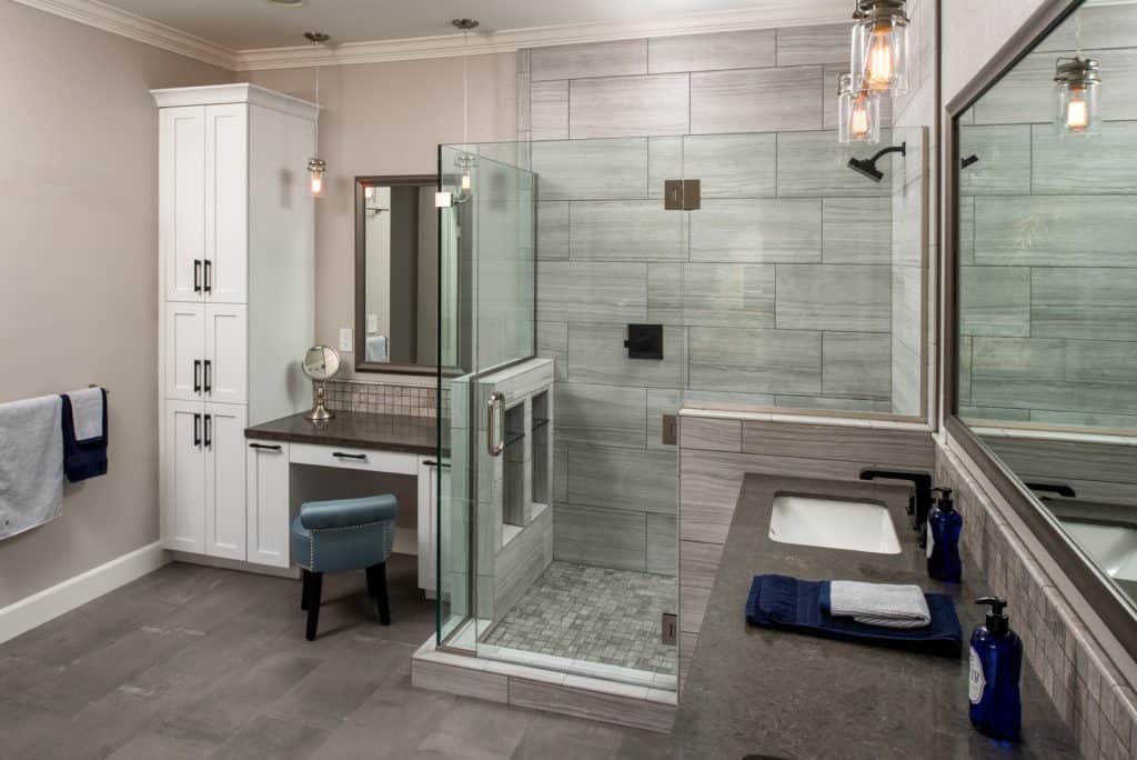 Contemporary vs Traditional Bathroom  Remodel Remodel Works